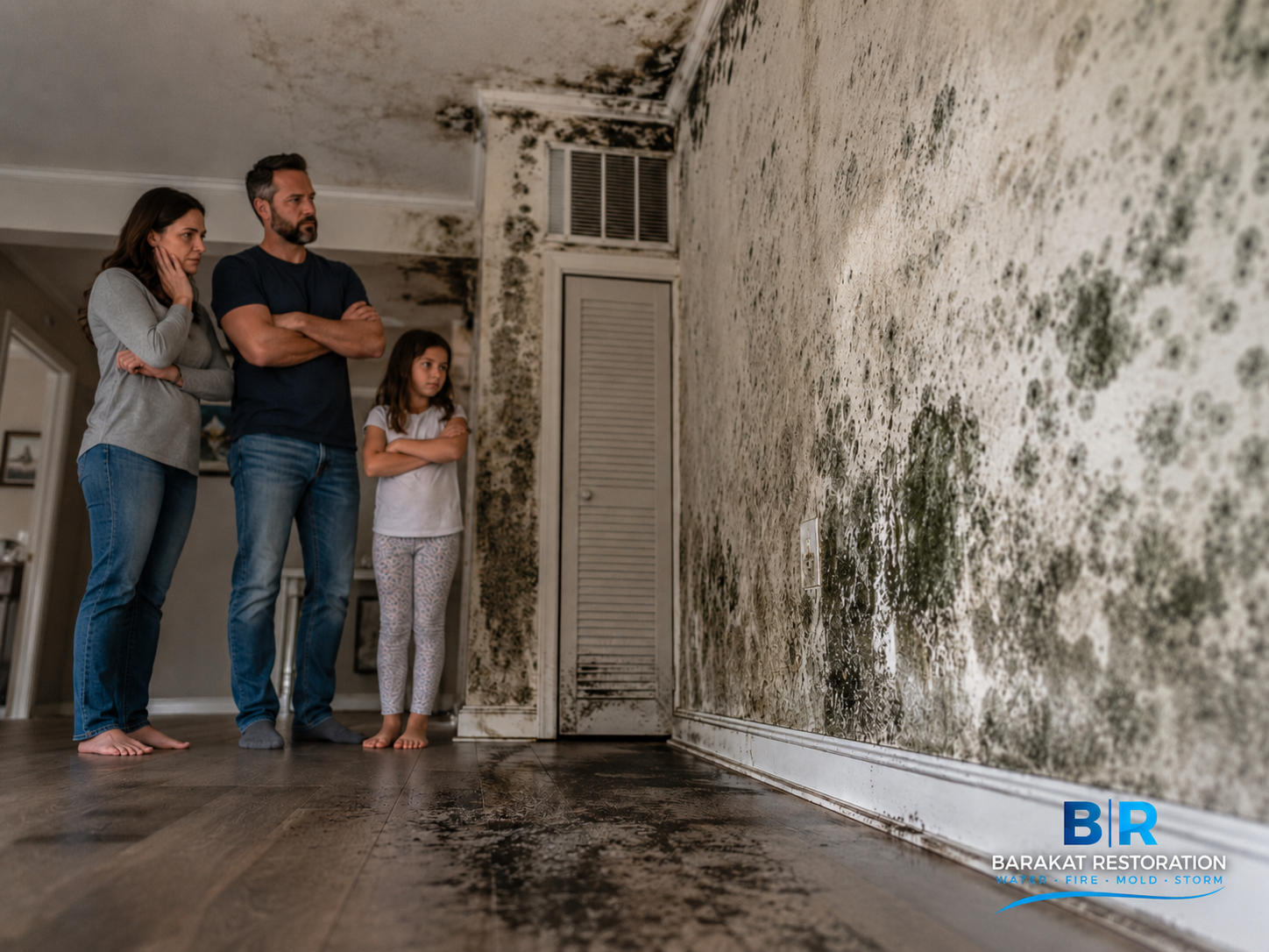 Family concerns from mold contamination in the home